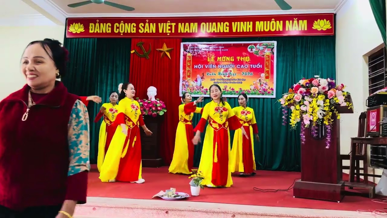 Clb văn nghệ Xuân giang hát mừng thọ các cụ Xuân Bính ngọ 2026