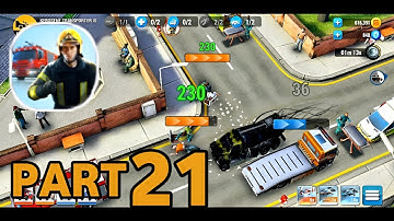 Emergency HQ: Firefighter Game - Gameplay Walkthrough Part 21 - TickerX (iOS, Android)