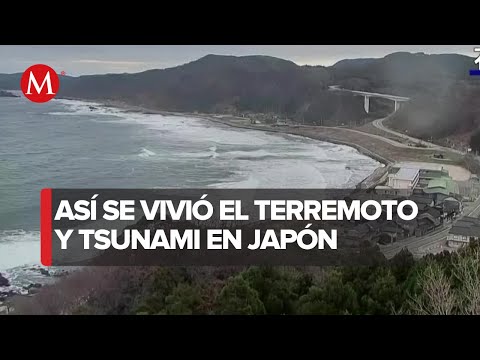 Cámara meteorológica capta momento del terremoto en Japón