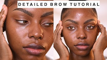 DETAILED FEATHERED BROW TUTORIAL FOR BEGINNERS   | The easiest #EyeBrowTutorial for beginners |2021