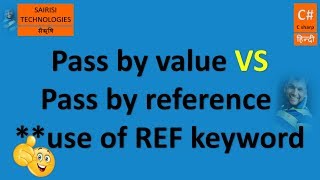 PART 50 C# Parameter Pass by value, pass by reference pass by ref keyword
