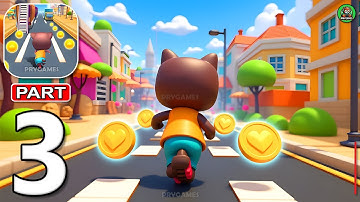 Cat Runner: Decorate Home - Gameplay Walkthrough Part 3 - Subway Car Runner Speed (Android, iOS)