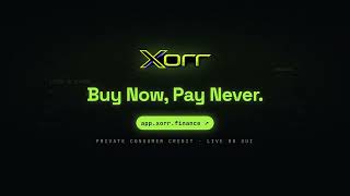 XORR Finance: Buy Now, Pay Never | Private BNPL on Sui