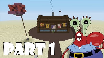 How To Build The Krusty Krab In Minecraft (PART 1)