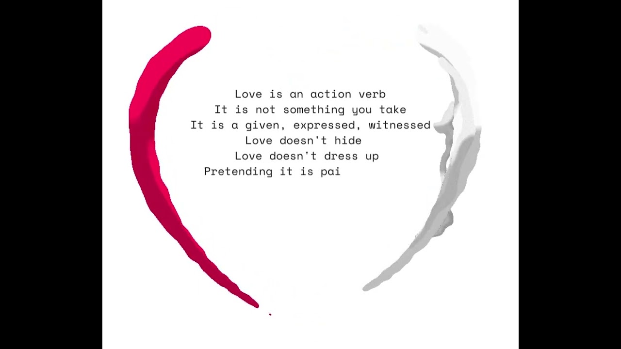 love is an action verb