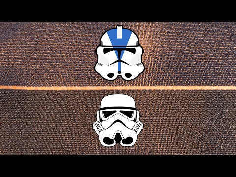 10,000 Clone Troopers vs 10,000 Stormtroopers! - UEBS: Star Wars Mod Battle Simulator