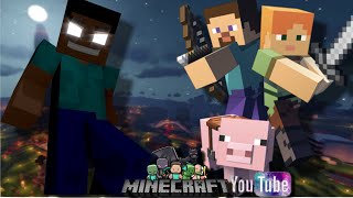 MinecraftHEROBRINE’S REVENGE   Alex and Steve Adventures Minecraft Animation