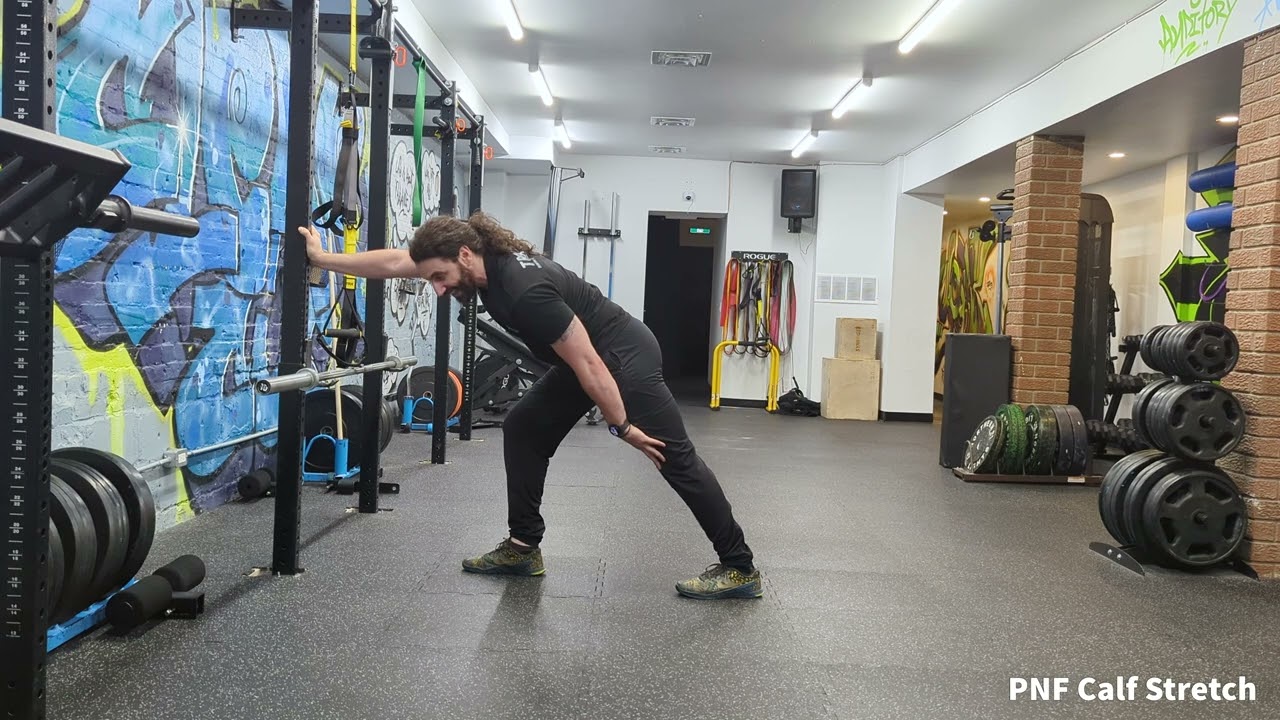 PreHab Exercises - PNF Calf Stretch against the wall for Foot and