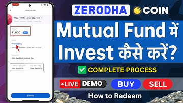 💰 Zerodha COIN Se Direct Mutual Fund Kaise Kharide LIVE  📈 How to Buy & Sell Mutual Funds in Zerodha