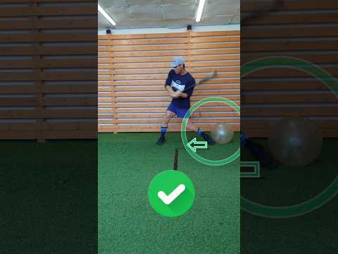 Move around, don't just turn on the spot:その場で回転ではなく、移動と回転！ #baseball #batting #バッティング #hitting #野球