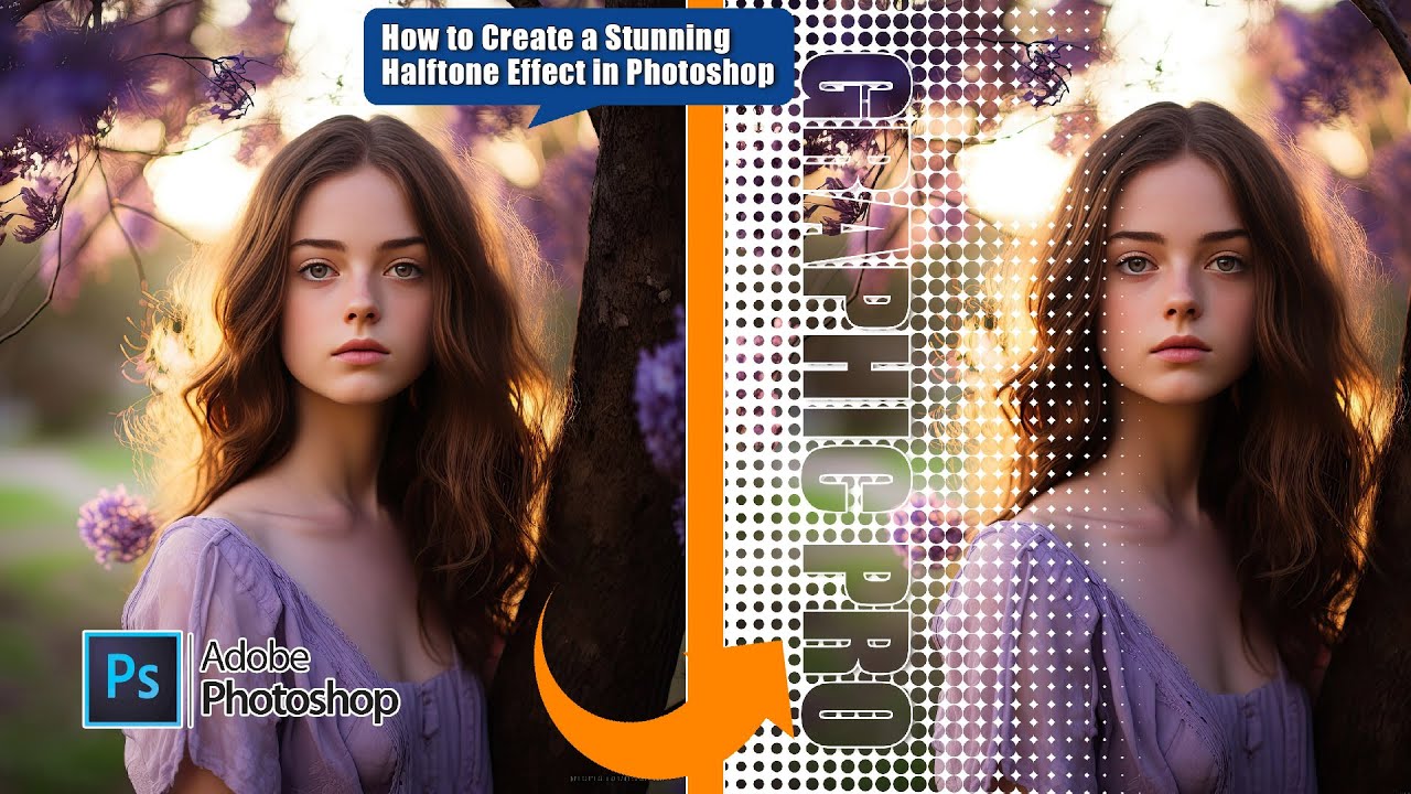How to Create a Stunning Halftone Effect in Photoshop 2025 - YouTube