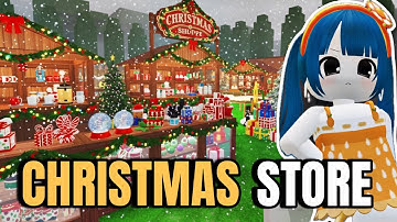 I Built a CHRISTMAS STORE BASE in 99 Nights in the Forest (Roblox)