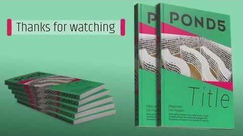 Book trailer, after effects template