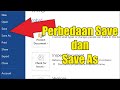 Perbedaan Save dan Save As