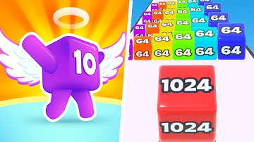 Level Up Numbers vs Jelly Run - New Shape 1024 Unlocked Max Level Gameplay (Part 5)