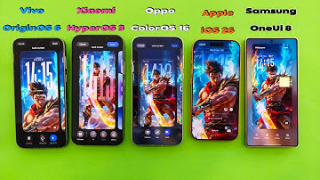 ColorOS 16 vs HyperOS 3 vs iOS 26 vs OriginOS 6 vs OneUi 8 - EPIC Comparison!