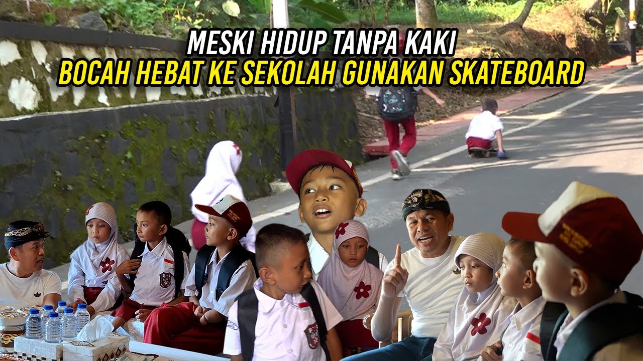 MESKI HIDUP TANPA KAK1 | B0CAH HEBAT ASAL DEPOK KE SEKOLAH GUNAKAN SKATEBOARD