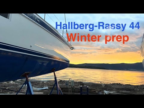 ⁣Hallberg Rassy 44: Whiskerpole Setup and Winter Preparation. Sailing Breezy Ep26 S2  4K