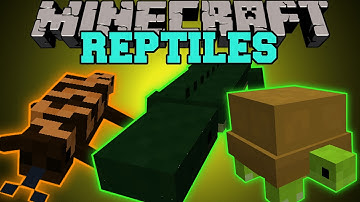 Minecraft: TURTLES, CROCODILES, LIZARDS, & MORE (NEW EPIC REPTILES AND SPECIES!) Mod Showcase