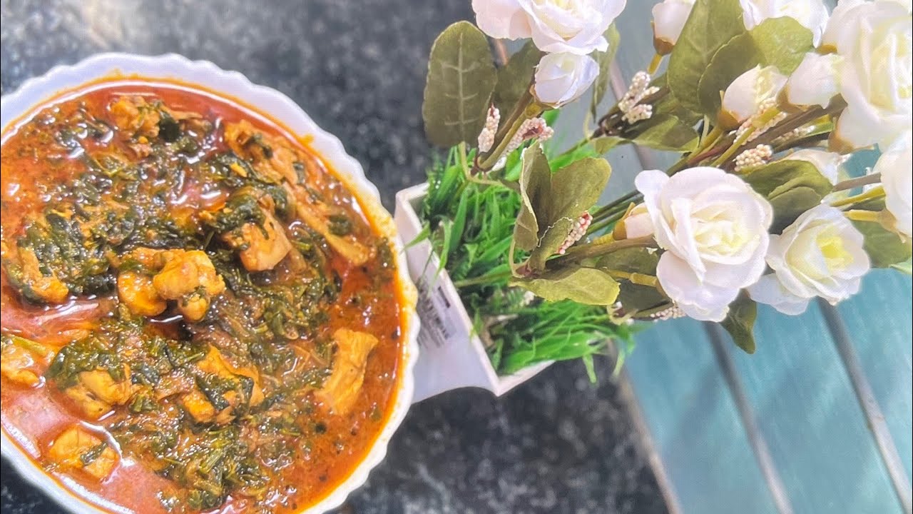 HOTEL STYLE CHICKEN WITH PALAK&METHI||Sameena's kitchen||#youtube #food #ytviral #youtubeindia 