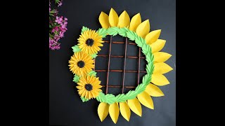 Paper Flower Wall Hanging - Paper Craft - DIY- Home Decor