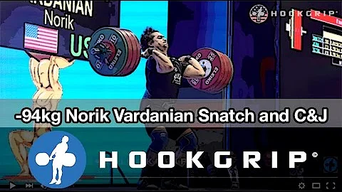 Norik Vardanian (94) - 171kg Snatch + 202kg Clean and Jerk American Record