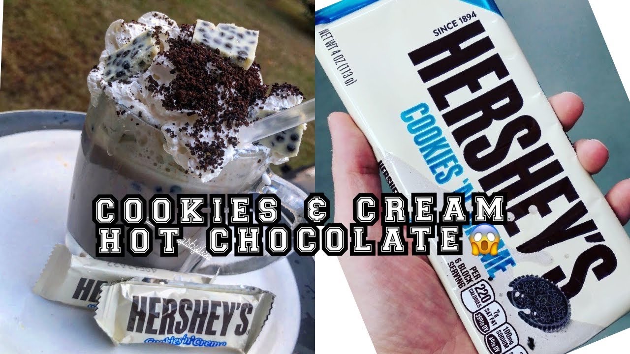 Delicious Cookies & Cream Hot Chocolate made from scratch  !!!!!