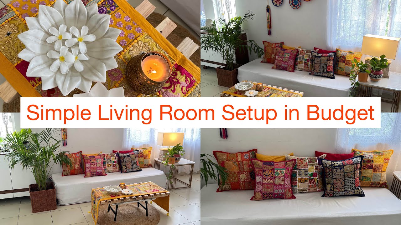 Floor seating ideas for living room Livingroom setup in budget
