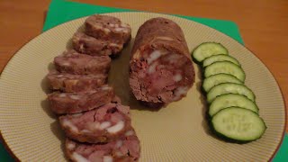 #тегін Мастер-класс Бауырдан шұжық|Рулет из печени без возни|Baked liver sausage