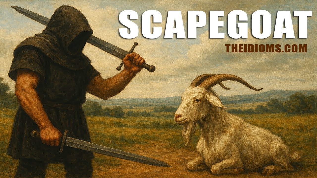 Scapegoat | Meaning | Idiom | Definition | Pronunciation | Story | Origin | History | Examples