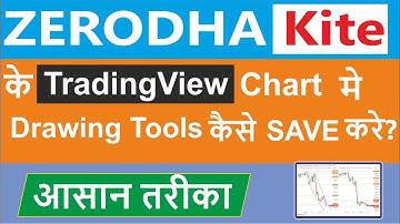 How to save drawing tools in TradingView Chart on Zerodha kite Web #zerodha  #zerodhakite