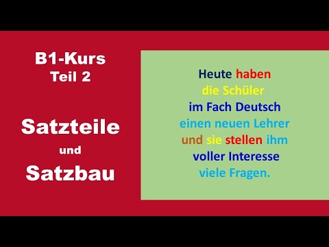 Video: Enthält in einem Satz?