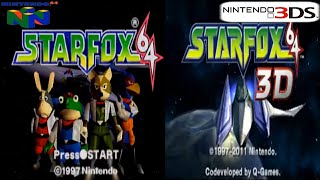 Star Fox 64 Comparison - Nintendo 3DS Vs  Nintendo 64 Version 2 (7/28/20)