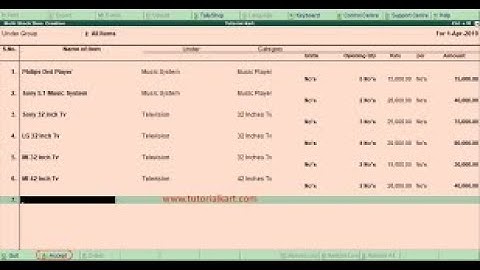 Create Item in Tally Erp 9 || Stock Item Creation || Create Multiple Stock Item