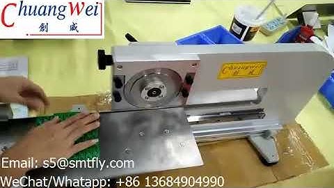 PCB Depanelization with 2 Circular Blades for Cutting FR4 Boards
