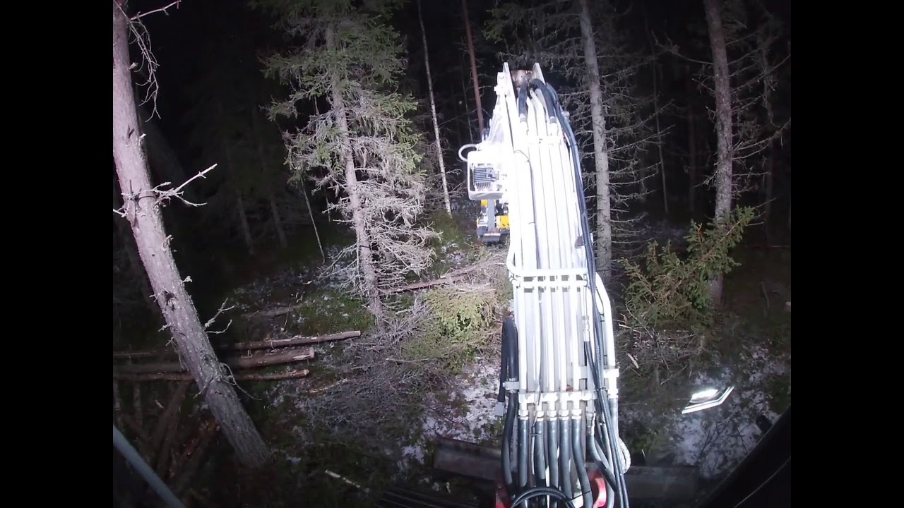 Stegmatare grävmaskin