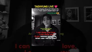 Taehyung Singing His Vetse In They Dont Know bout Us bts v taehyung shorts youtubeshorts
