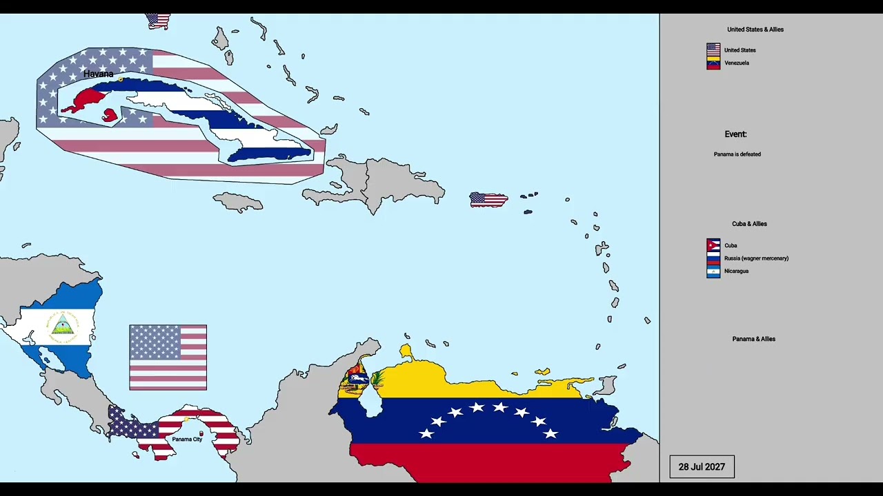 US invasion of Cuba and annexation of Panama Canal | Hypothetical scenario | Every day
