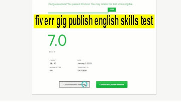 Fiverr gig publish English skills test | najmulnt |