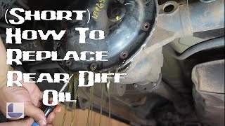 (Short) How To Replace Jeep Liberty Rear Differential Fluid 2002-2007