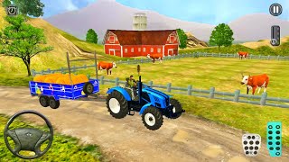 Cargo Tractor Trolley Simulator - Farmer Driving A Tractor - Android Gameplay screenshot 5