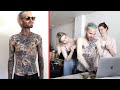 WE COVERED ALL OF HIS TATTOOS!