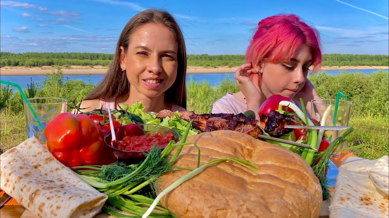 МУКБАНГ ШАШЛЫК АРМЯНСКИЙ И МАРШМЕЛЛОУ/🍅ОВОЩИ/🥬ЗЕЛЕНЬ/АРМЯНСКИЙ ЛАВАШ И ...
