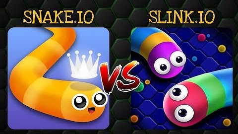 SNAKE.IO VS SLINK.IO || GAMEPLAY COMPARISON