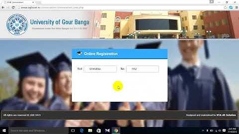 Gour Banga B.A Certificate Form Fillup