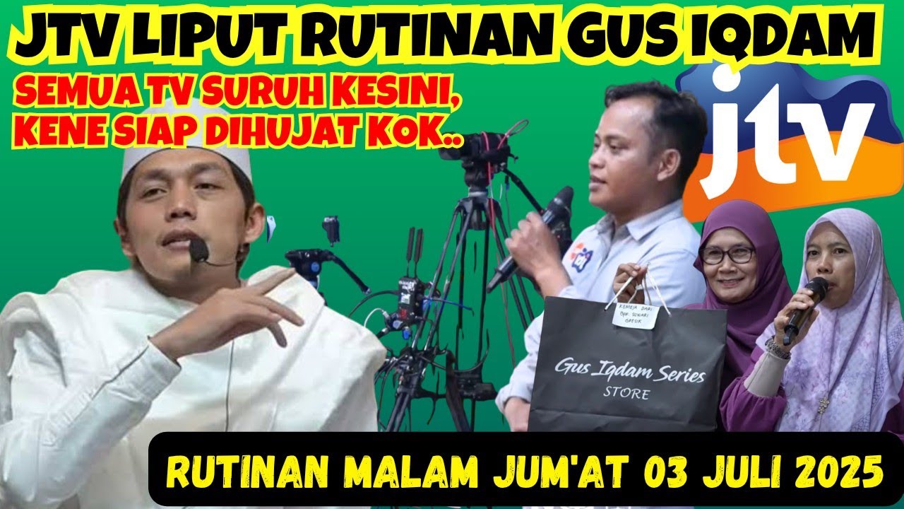 Jama'ah dari Lampung dan JTv hadir di ST - rutinan malam Jum'at #gusiqdam #jamaahgusiqdam #stnyel