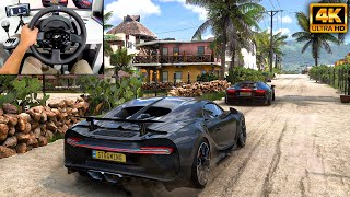 Bugatti Chiron & Lamborghini Aventador | Forza Horizon 5 | Thrustmaster T300RS gameplay