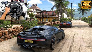 Bugatti Chiron & Lamborghini Aventador Forza Horizon 5 Thrustmaster T300Rs Gameplay