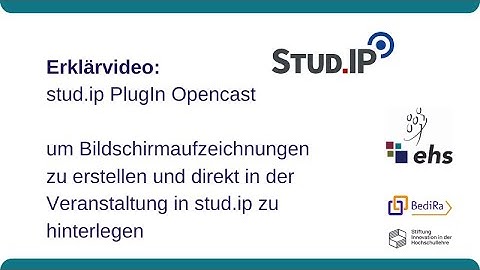 Stud.IP-Tutorial: Opencast