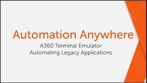 Automation Anywhere Terminal Emulator Package